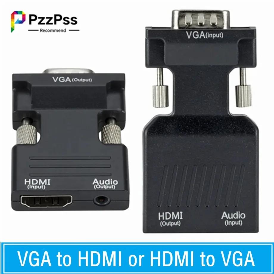 PzzPss VGA to HDMI ȣȯ   , PC ƮϿ  ̺, HDTV Ϳ, 1080P